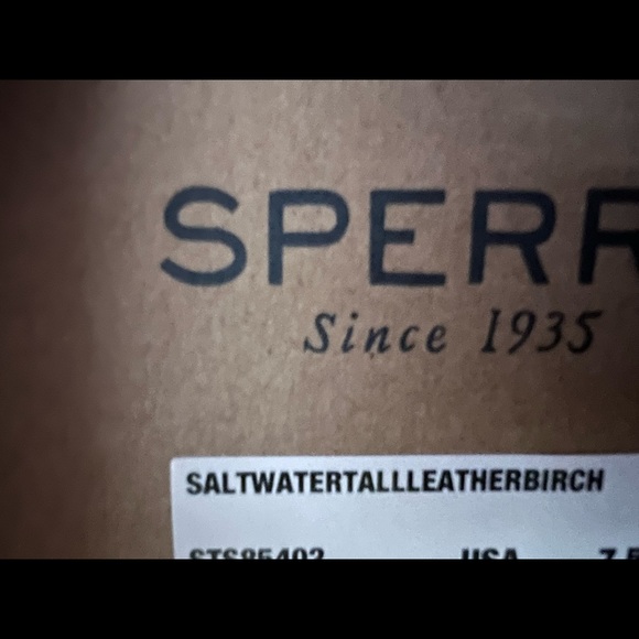 Sperry 7.5 Saltwater All Leather Birch - Picture 6 of 8